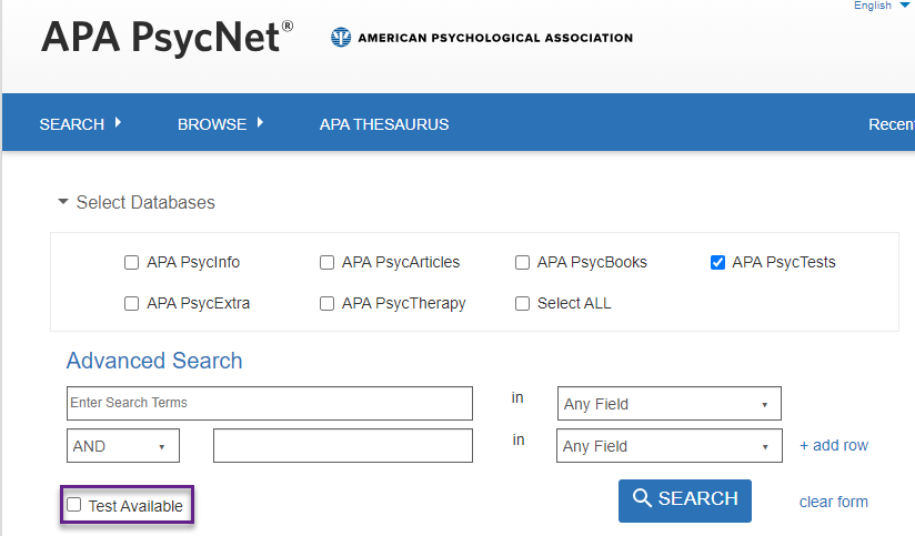 What is APA PsycTests?